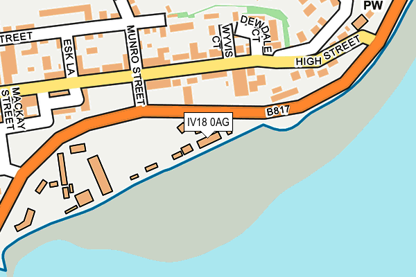 IV18 0AG map - OS OpenMap – Local (Ordnance Survey)