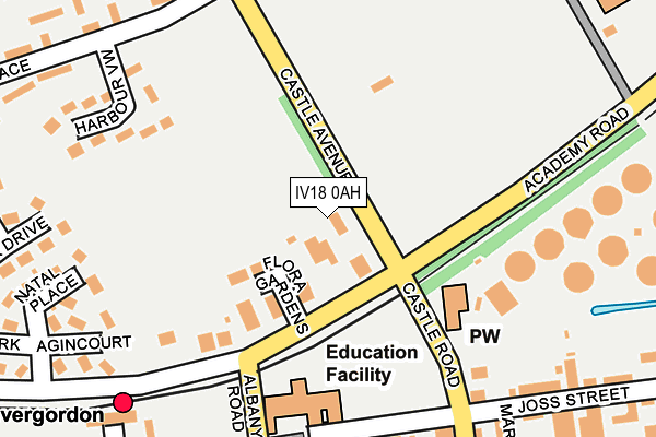 IV18 0AH map - OS OpenMap – Local (Ordnance Survey)