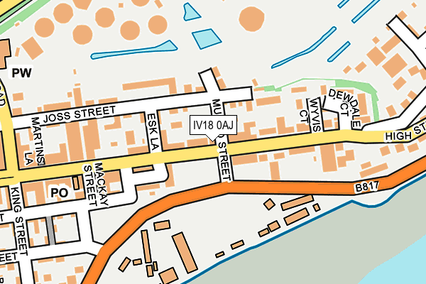 IV18 0AJ map - OS OpenMap – Local (Ordnance Survey)