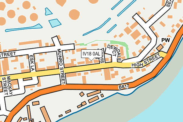 IV18 0AL map - OS OpenMap – Local (Ordnance Survey)