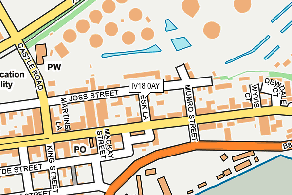 IV18 0AY map - OS OpenMap – Local (Ordnance Survey)