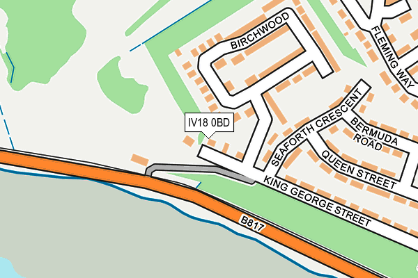 IV18 0BD map - OS OpenMap – Local (Ordnance Survey)