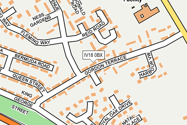 IV18 0BX map - OS OpenMap – Local (Ordnance Survey)