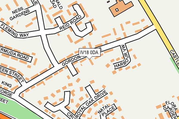 IV18 0DA map - OS OpenMap – Local (Ordnance Survey)