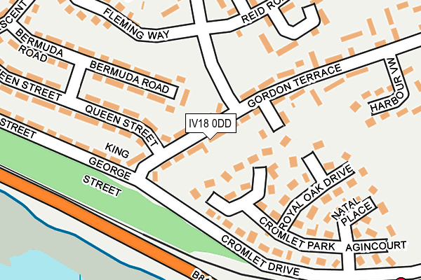 IV18 0DD map - OS OpenMap – Local (Ordnance Survey)