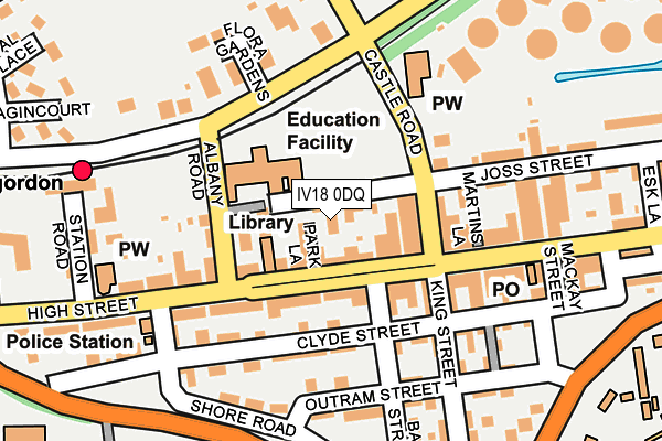 IV18 0DQ map - OS OpenMap – Local (Ordnance Survey)