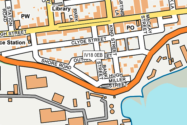 IV18 0EB map - OS OpenMap – Local (Ordnance Survey)