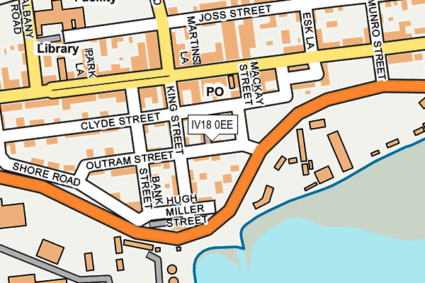 IV18 0EE map - OS OpenMap – Local (Ordnance Survey)