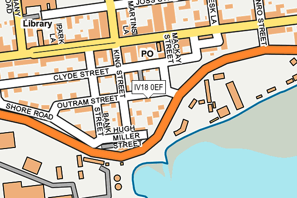 IV18 0EF map - OS OpenMap – Local (Ordnance Survey)