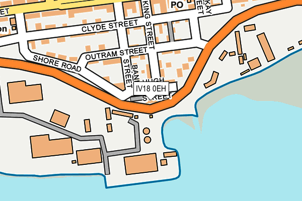 IV18 0EH map - OS OpenMap – Local (Ordnance Survey)