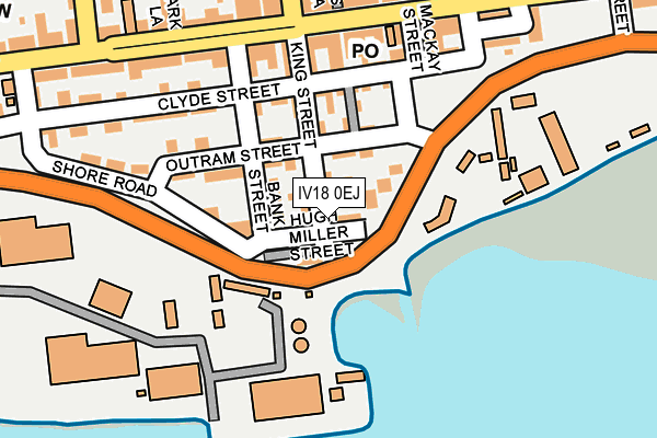 IV18 0EJ map - OS OpenMap – Local (Ordnance Survey)