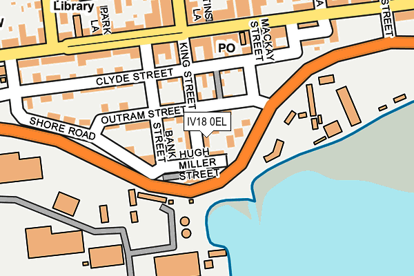 IV18 0EL map - OS OpenMap – Local (Ordnance Survey)