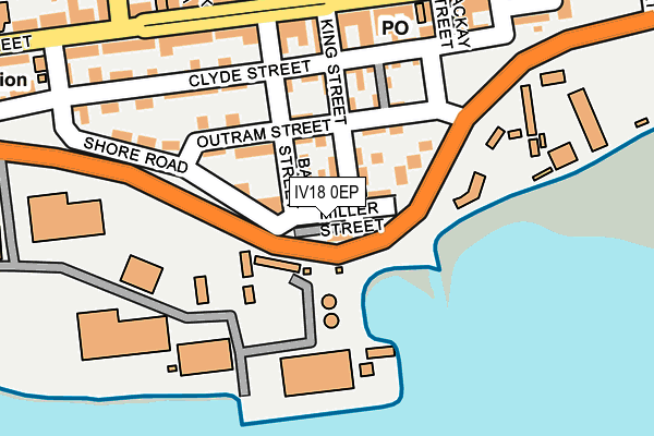 IV18 0EP map - OS OpenMap – Local (Ordnance Survey)