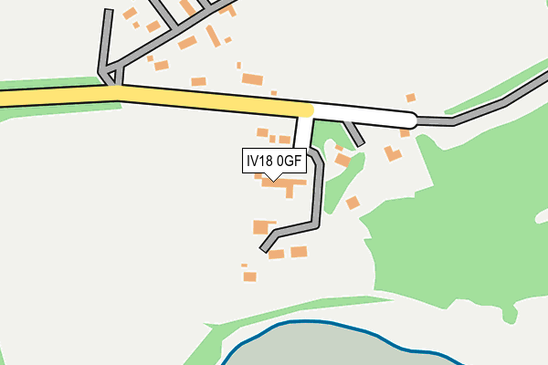 IV18 0GF map - OS OpenMap – Local (Ordnance Survey)