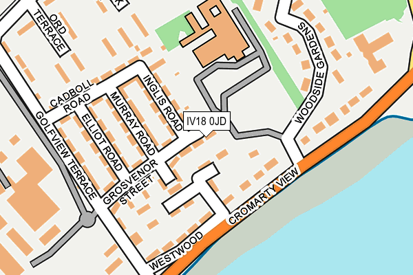 IV18 0JD map - OS OpenMap – Local (Ordnance Survey)