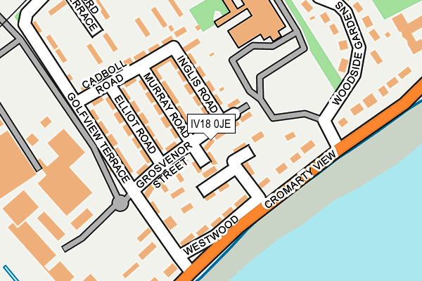 IV18 0JE map - OS OpenMap – Local (Ordnance Survey)