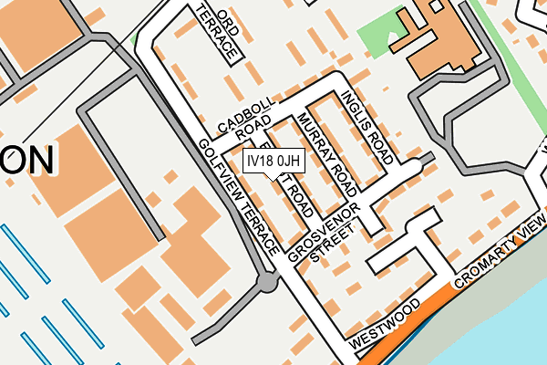 IV18 0JH map - OS OpenMap – Local (Ordnance Survey)