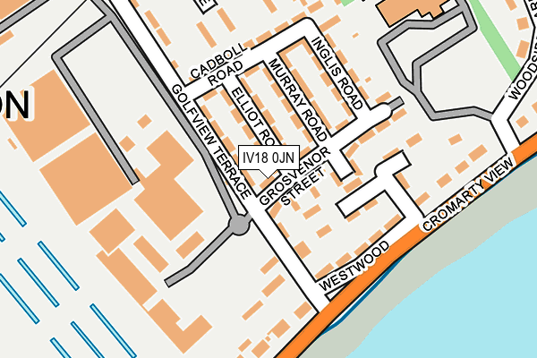 IV18 0JN map - OS OpenMap – Local (Ordnance Survey)