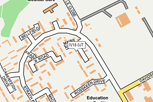 IV18 0JT map - OS OpenMap – Local (Ordnance Survey)