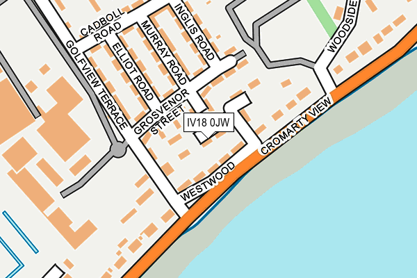 IV18 0JW map - OS OpenMap – Local (Ordnance Survey)