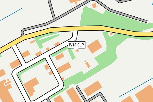 IV18 0LP map - OS OpenMap – Local (Ordnance Survey)