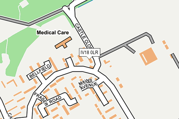 IV18 0LR map - OS OpenMap – Local (Ordnance Survey)