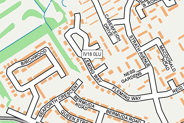 IV18 0LU map - OS OpenMap – Local (Ordnance Survey)