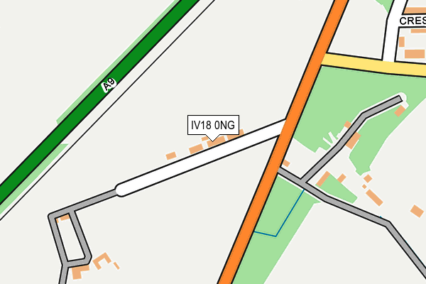 IV18 0NG map - OS OpenMap – Local (Ordnance Survey)