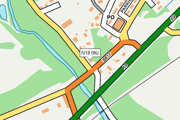 IV18 0NJ map - OS OpenMap – Local (Ordnance Survey)