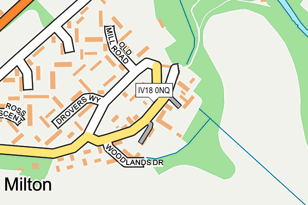 IV18 0NQ map - OS OpenMap – Local (Ordnance Survey)