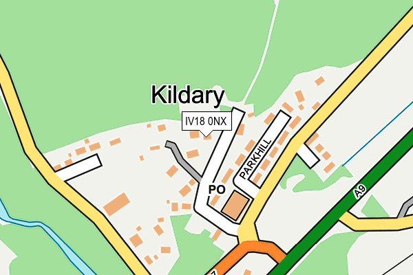 IV18 0NX map - OS OpenMap – Local (Ordnance Survey)