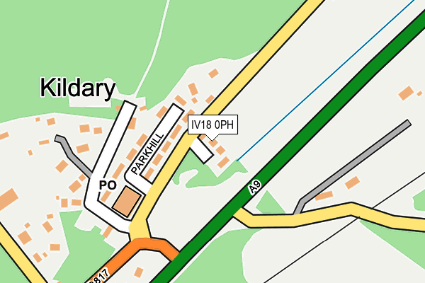 IV18 0PH map - OS OpenMap – Local (Ordnance Survey)