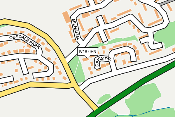 IV18 0PN map - OS OpenMap – Local (Ordnance Survey)