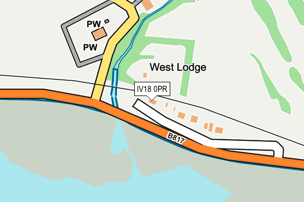 IV18 0PR map - OS OpenMap – Local (Ordnance Survey)