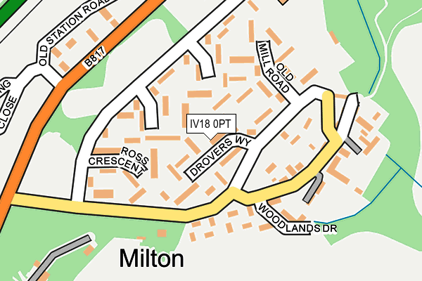 IV18 0PT map - OS OpenMap – Local (Ordnance Survey)