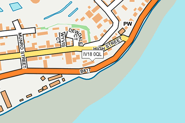 IV18 0QL map - OS OpenMap – Local (Ordnance Survey)