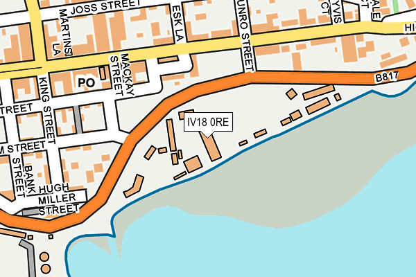 IV18 0RE map - OS OpenMap – Local (Ordnance Survey)