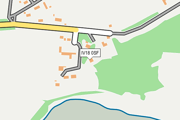 IV18 0SF map - OS OpenMap – Local (Ordnance Survey)