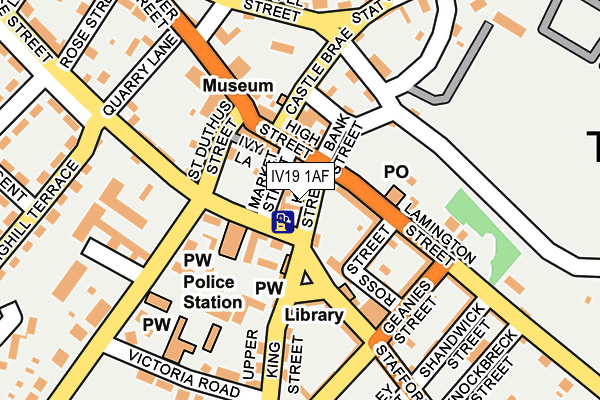 IV19 1AF map - OS OpenMap – Local (Ordnance Survey)