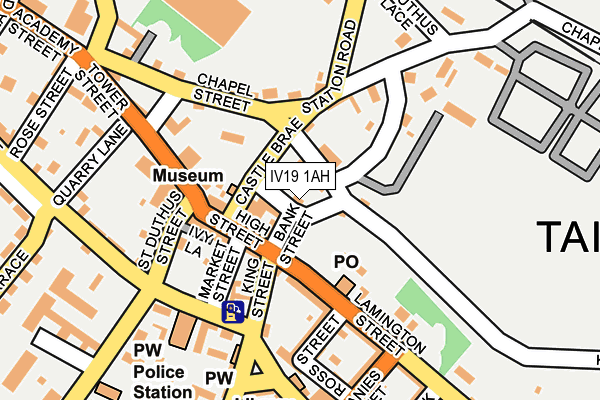 IV19 1AH map - OS OpenMap – Local (Ordnance Survey)