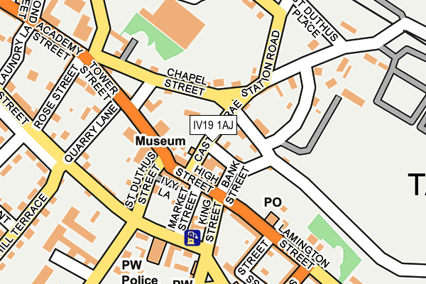 IV19 1AJ map - OS OpenMap – Local (Ordnance Survey)
