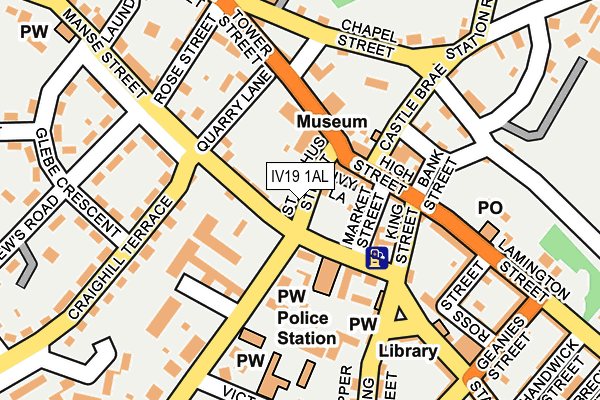 IV19 1AL map - OS OpenMap – Local (Ordnance Survey)
