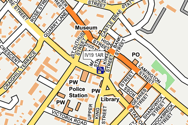 IV19 1AR map - OS OpenMap – Local (Ordnance Survey)