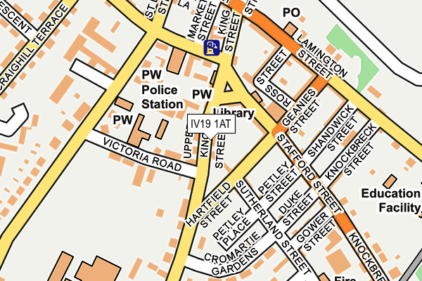 IV19 1AT map - OS OpenMap – Local (Ordnance Survey)