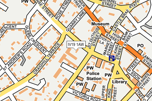 IV19 1AW map - OS OpenMap – Local (Ordnance Survey)