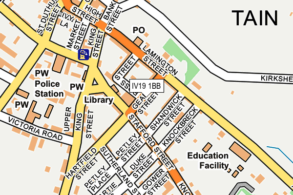 IV19 1BB map - OS OpenMap – Local (Ordnance Survey)