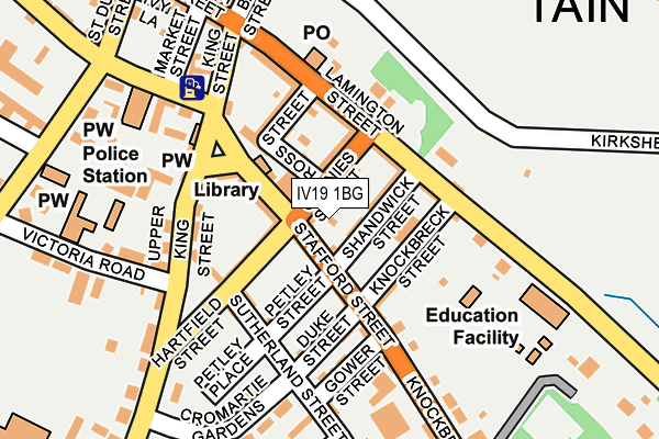 IV19 1BG map - OS OpenMap – Local (Ordnance Survey)