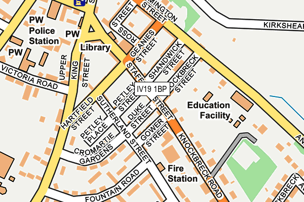 IV19 1BP map - OS OpenMap – Local (Ordnance Survey)