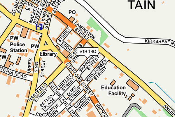 IV19 1BQ map - OS OpenMap – Local (Ordnance Survey)