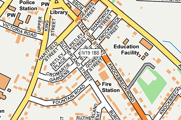 IV19 1BS map - OS OpenMap – Local (Ordnance Survey)